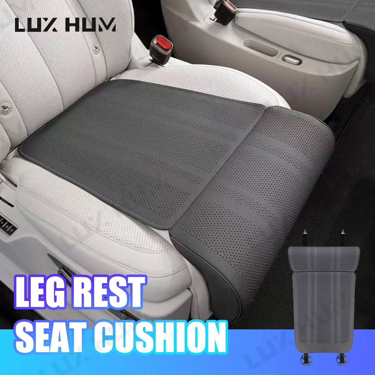 Car Seat Cover with Leg Extender Support Cushion Legrest Breathable Car Seat Cushion with Led Rest Universal for Sedan Suv Truck 1 Car Seat Cover with Leg Extender Support Cushion Legrest Breathable Car Seat Cushion with Led Rest Universal for Sedan Suv Truck 1