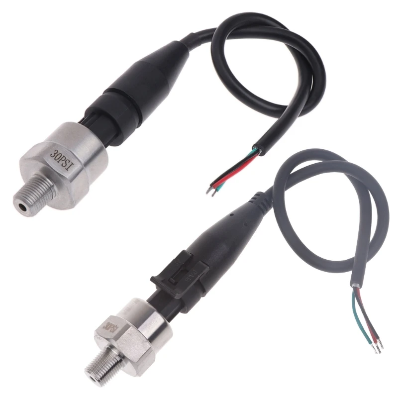 Pressure Sensor DC5V 1/8NPT Pressure Transducer Transmitter Sensor Stainless Steel Oil Air Water