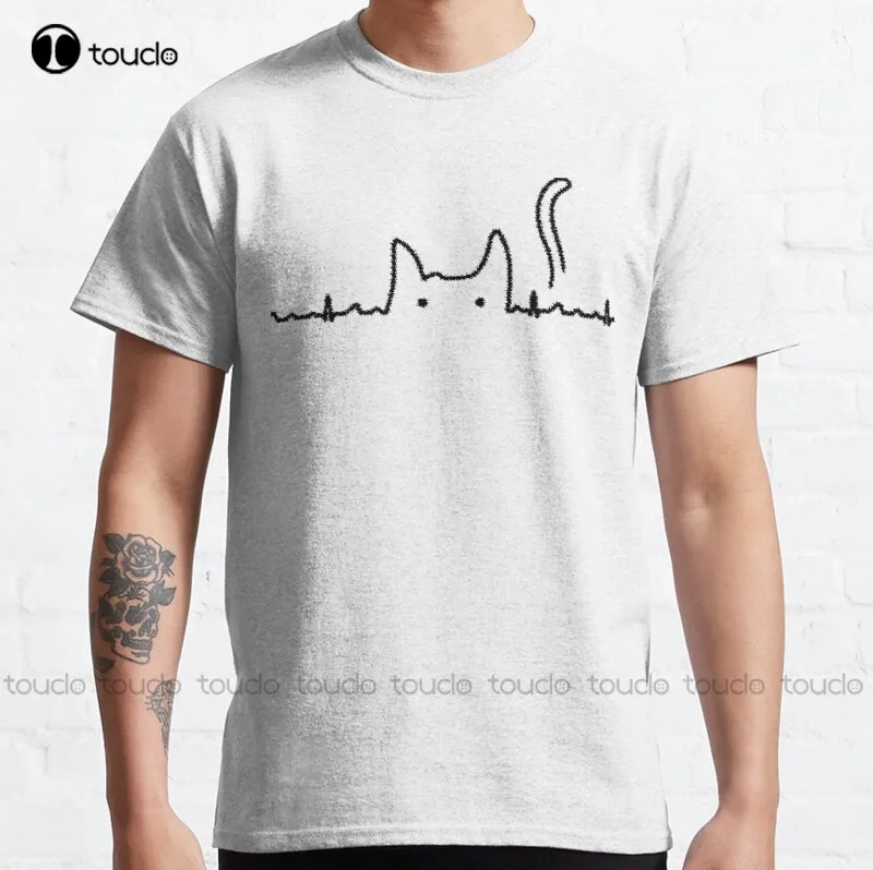 

New Cat Classic T-Shirt Cotton Tee Shirt S-5Xl Swim Shirt Women Custom Aldult Teen Unisex Digital Printing Tee Shirt Custom Gift