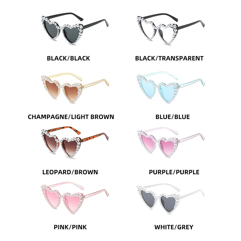 Fashion Trendy Sunglasses Metal Frame Round Imitation Pearl Sun Glasses  Brand Designer Gradient UV400 Sun Glasses Eyeglasses