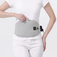 USB Electric Heating Waist Belt Massage Lumbar Support Warm Abdomen for Back Pain Relief Belt（Excluding Power Bank） 6