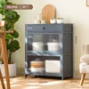 Compact Kitchen Bamboo Cabinet Kichen Set Units Furniture Cabinets Pantry Storage Hutch Alacena Cupboard Unit Metal Gabinet Sink 6