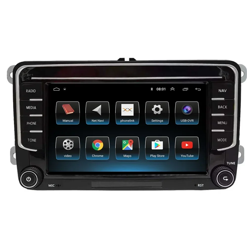 2 Din Android 13 Radio Mobil GPS 4G WiFi DSP Carplay For VW / Volkswagen Skoda Octavia Golf 5 6 Touran Passat B6 Polo Jetta