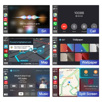 CarlinKit USB Wired/Wireless CarPlay Adapter Wireless Android Auto AI Box Mirrorlink Bluetooth Auto Connect For Android Car Radio For Youtube Netflix Google Map Android Aftermarket Car Screen 5