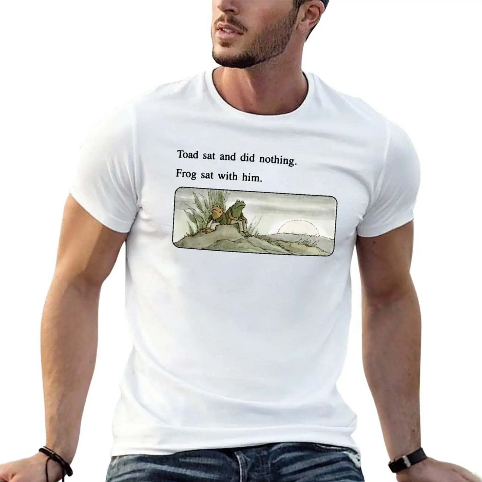 

New Frog and Toad meme T-Shirt t shirt man man clothes custom t shirt heavyweight t shirts men clothings