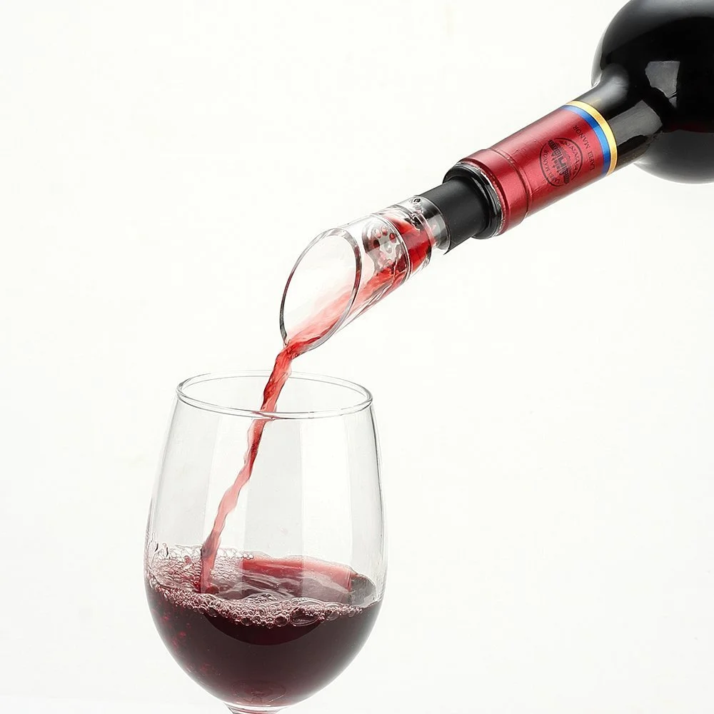 Wine Decanter Pourer Aerator Filter Bottle Stopper 2 in 1 Wine Accessories