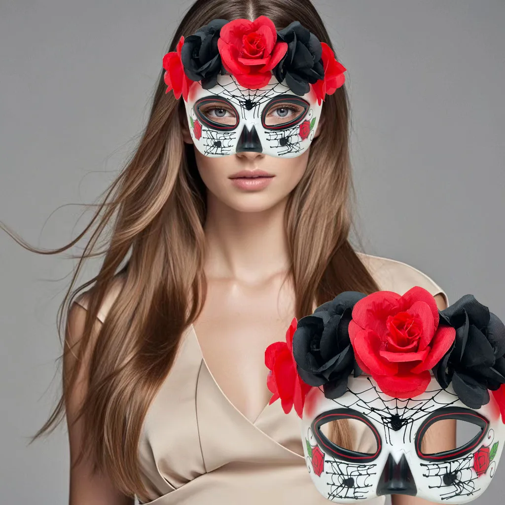 Ladies' Half Face Mask face mask halloween mask party masks 3d face masks 1PC-6PC Suitable For Role-Playing Props Such As Halloween Day of the Dead costume parties