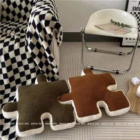 

Super Soft Special-shaped Stitching Plush Pillow Ins Nordic Style Sofa Bay Window Cushion Lying Down Nap Pillow