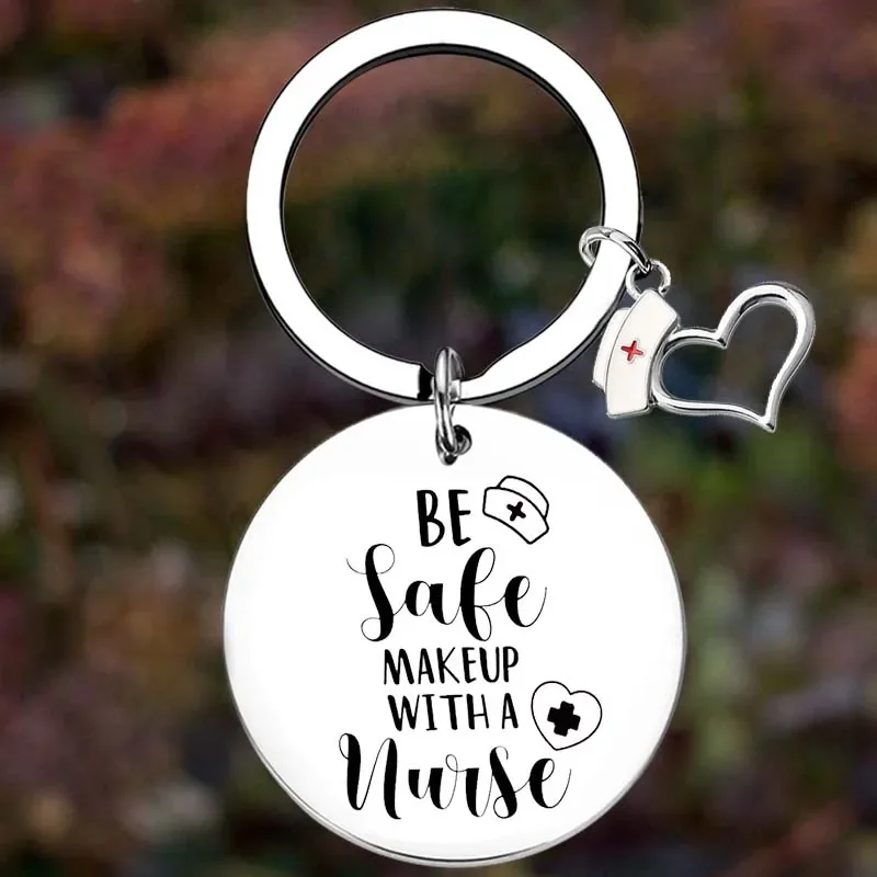 

Metal Nurse Gifts Keychain Funny Nursing Gifts Key Chain Pendant Jewelry Nursing Student, Nurse Birthday Gifts