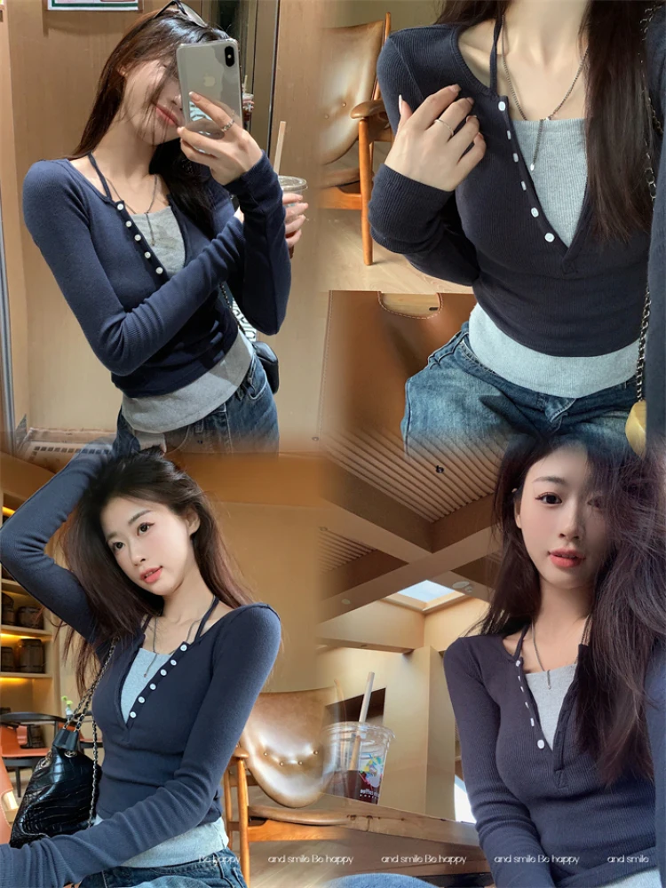 

Футболка женская трикотажная из двух предметов с длинным рукавом