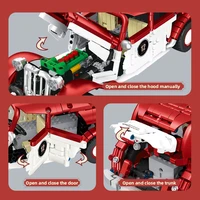 2025 NEW RC/APP Technical Brick Vintage Cars Classics Model Building Block Assembling Toys for Boys Birthday Christmas Gifts Set 5