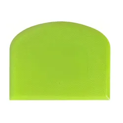 Versatile Plastic Spatula and Dough Scraper with Smooth Edge (Green)
