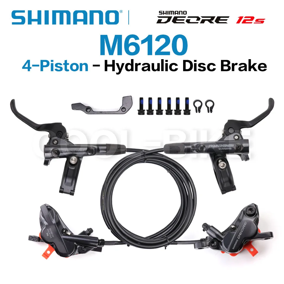 SHIMANO DEORE M6100 2 piston M6120 4 Piston Brake MTB Mountain Bikes Hydraulic Disc Brake MTB BR BL-M6100 DEORE mountain bicycle disc brake bicycle disc brake mountain bike disc brake