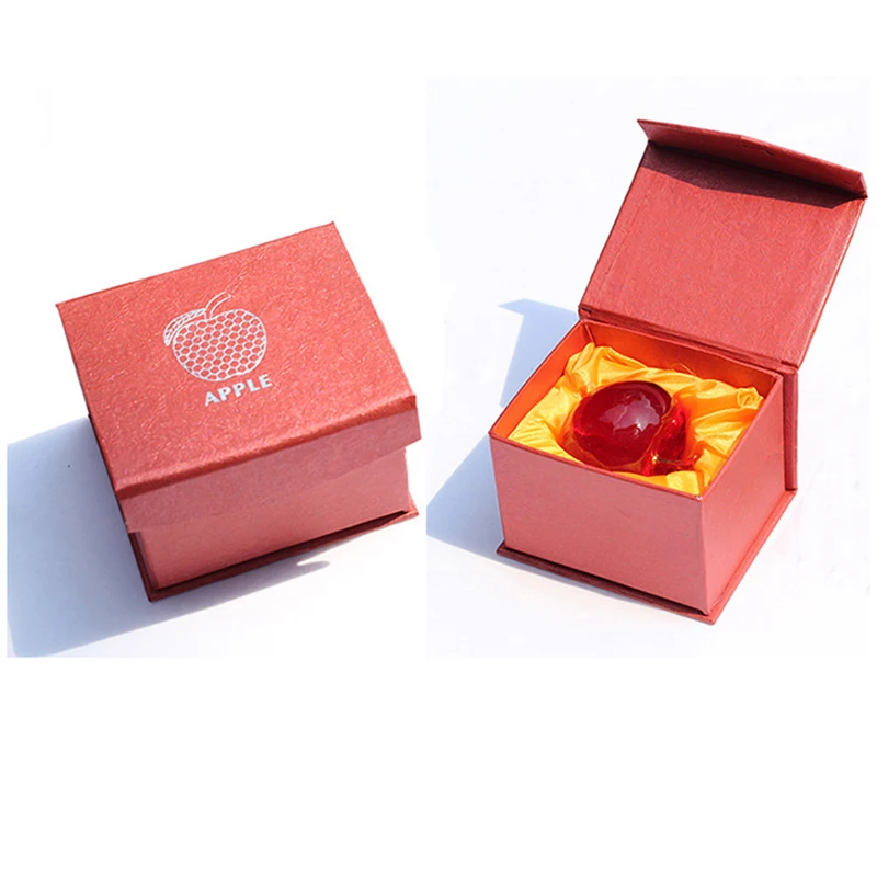 Crystal Apple Creative Gift Festival Decoration Craft Birthday Party Christmas Ornament Car Home Decoration 1pc 50mm 60mm