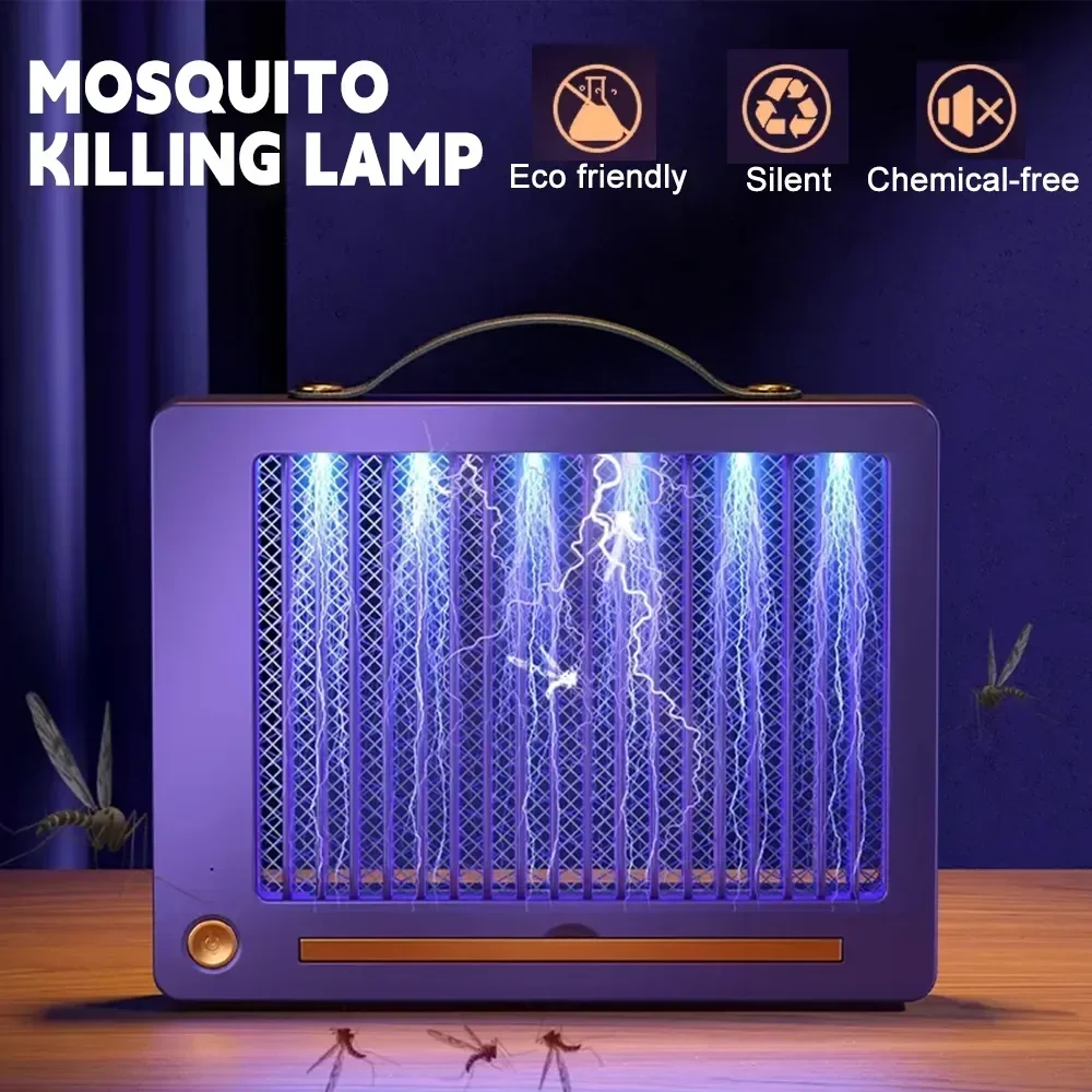 Nuova Lampada Elettrica Per Zanzare A Parete Fly Insect Trap Lamp Bug Zapper Noiseless Mosquito Insect Killer Per La Casa All'Aperto