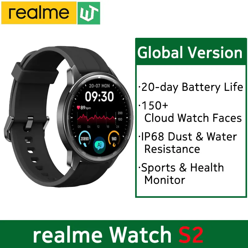 realme watch S2 SmartWatch AMOLED Display Blood Oxygen