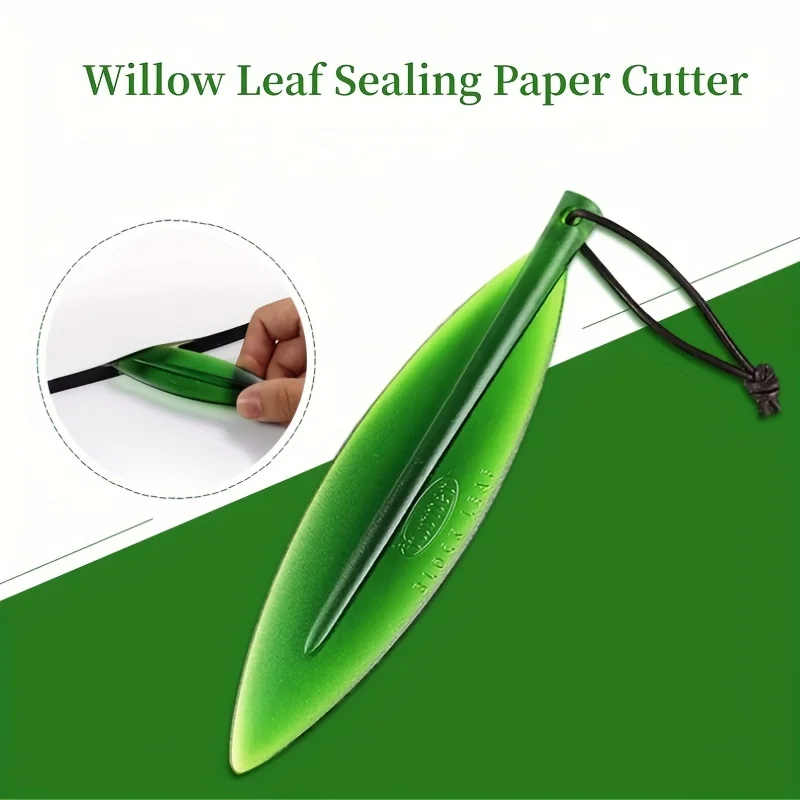 Willow leaf letter opener sword Letter opener Watercolor book cutting separating tools Will not scratch paper Art tool kits