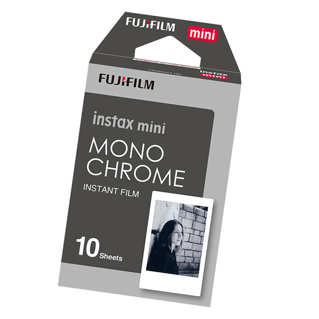 10-100 Sheets Fuji Fujifilm instax Mini 11 9 Films 3 Inch Mono Chrome Film for Instant Camera Mini 8 9 11 7s 7c 25 Photo Paper