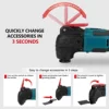 Cordless Powerful Oscillating Multi Tools Electric Trimmer Saws Home DIY Rechargeable Woodworking Tools For Makita battery 21V 4