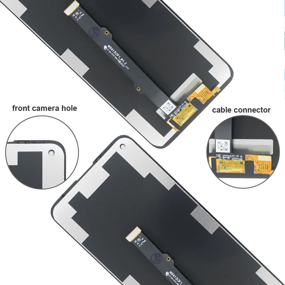 LCD Display Touch Screen Digitizer Assembly Replacement for Motorola Moto G8 Mobile Phone