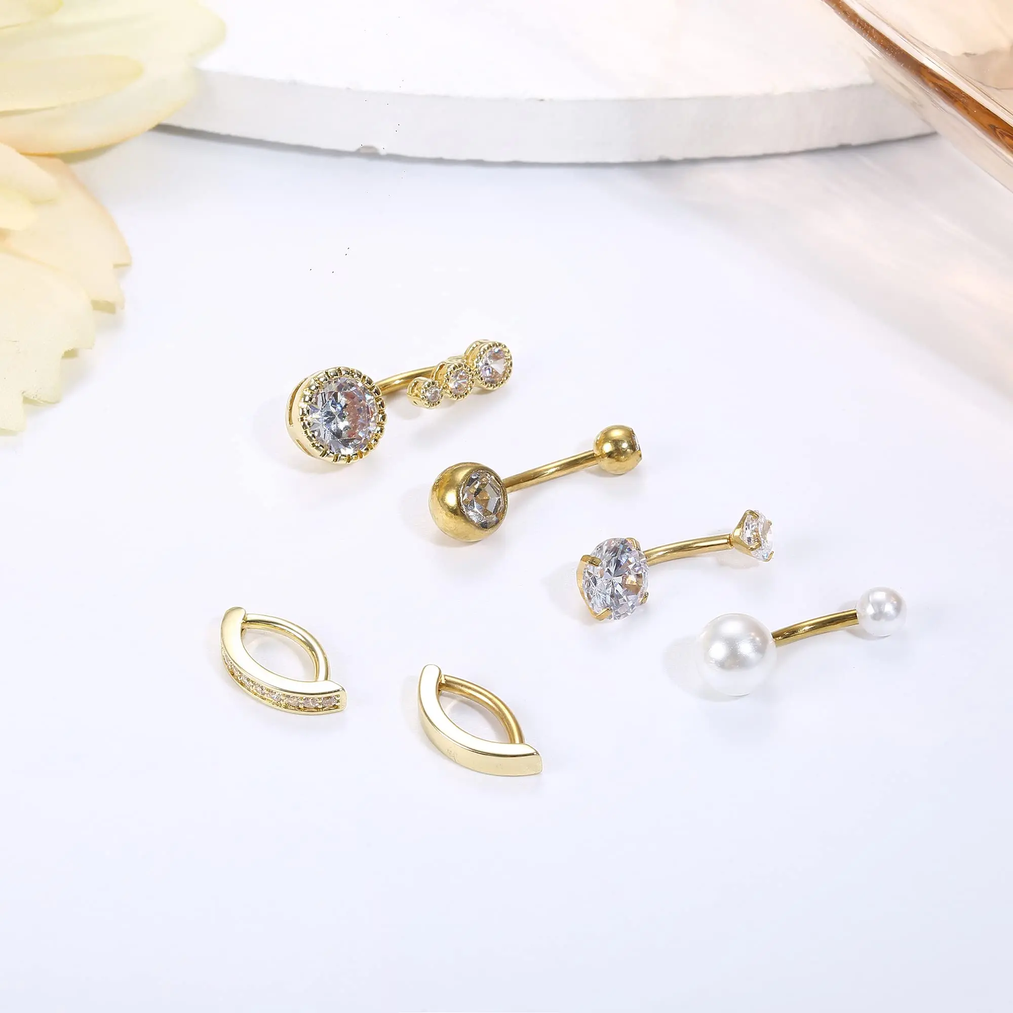 Drperfect 316L Stainless Steel Belly Button Piercing Surgical