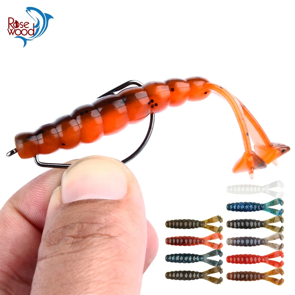 Spinpoler Soft Plastic Stick Bait Worm Bass Trout TPE/TPR Floating Silicone  Add Salt Double Tail Ned Rig Buzzbait Fishing Tackle - AliExpress