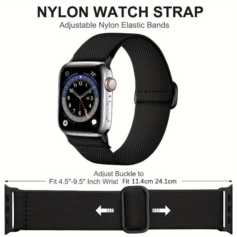 Elastic Leopard Nylon Strap - Stylish Watch Band Bracelet