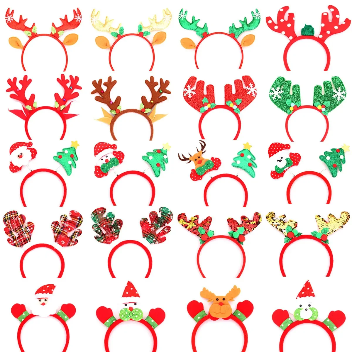 Multiple cartoon Christmas headbands, Christmas decorations, party gifts, antlers