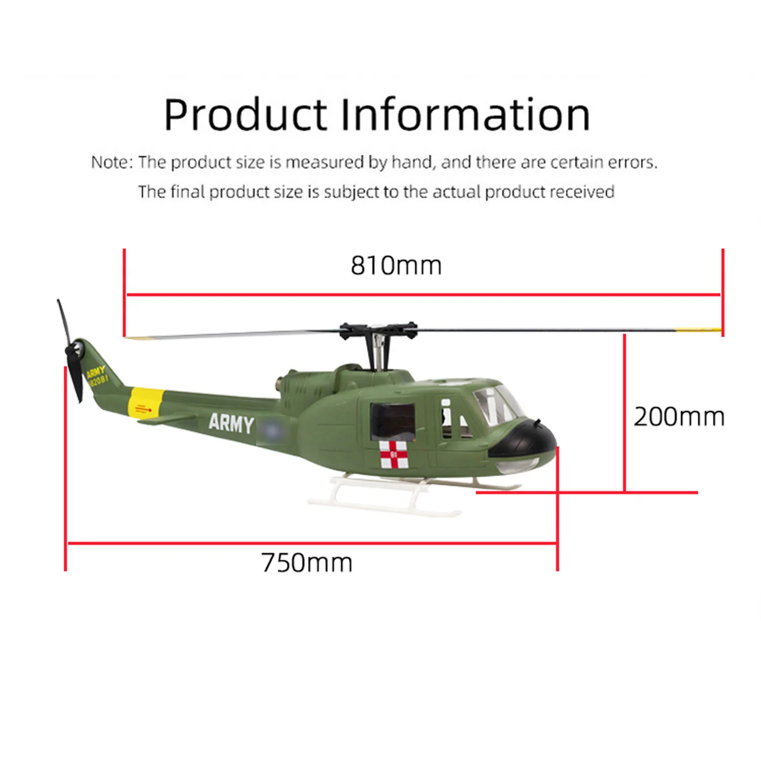 RTF Smart Army Helicopter Model RC Hobbies Toys FLYWING Vietnam War RC Scale Drone With GPS Brushless Motor Boys Gifts 6