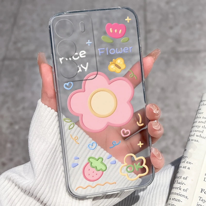 Fashion Astronaut Pattern Transparent Phone Case - Anti-Fingerprint TPU Clear Back Cover