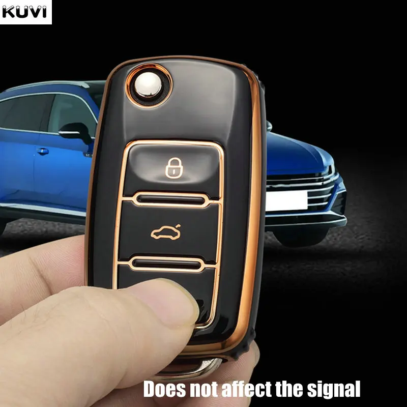 2 3 Button TPU Car Key Case Cover Shell Fob For VW Volkswagen Polo Tiguan Passat B5 B6 B7 Golf 4 5 6 MK6 Jetta Lavida Skoda Seat key case,key case cover,car key shell