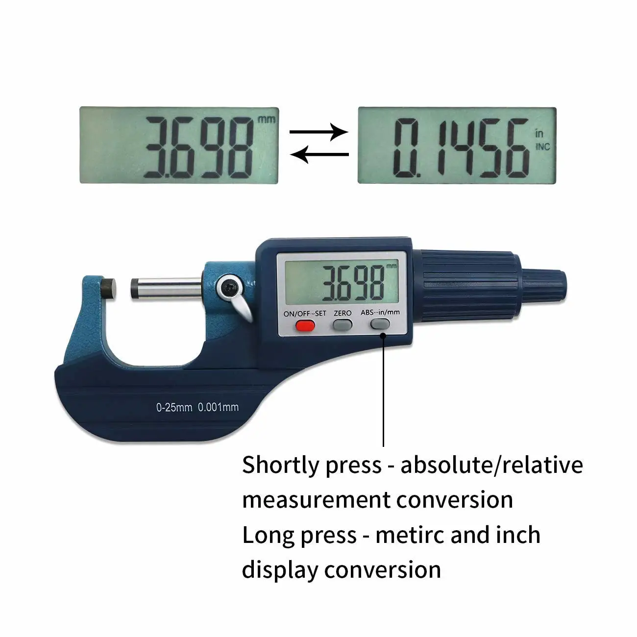 

Machinist Professional Digital Caliper Internal Mechanical Inside Micrometer Electronic Tools Precision Measurement Set