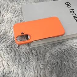 Ultra - Thin Matte Sandstone Hard PC Case - Slim Solid Color Cover - iPhone 14 (Orange)