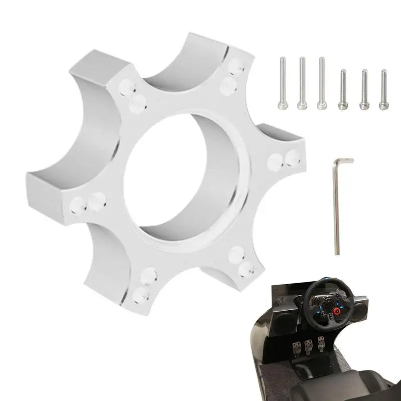 

Алюминиевый адаптер ступицы рулевого колеса, быстросъемный адаптер ступицы, простая установка, модификация гоночного рулевого колеса, ступица устройства