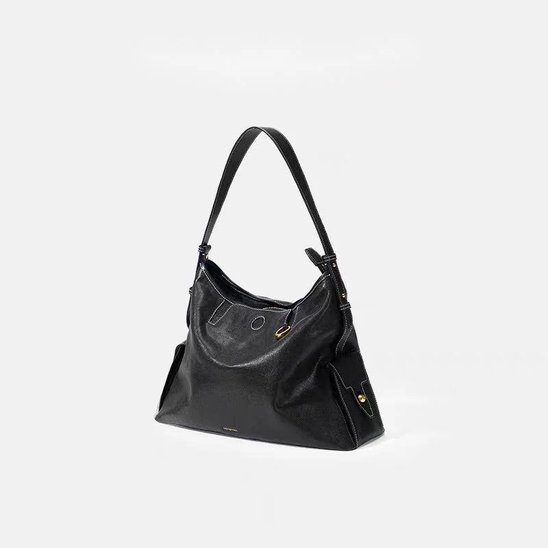 Shoulder Bag, Fashionable And Classic Genuine Cowhide Large Capacity Versatile Tote Bag, Suitable For Shopping, Dating And Work._voghion.com
