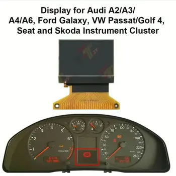 Display LCD cruscotto per Audi A2/A3/A4/A6, Ford Galaxy, VW Passat/Golf 4, sedile strumento