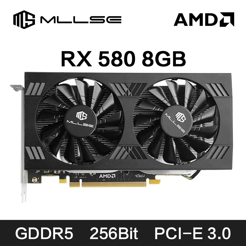 MLLSE AMD RX 580 8 ГБ 2048SP Видеокарта