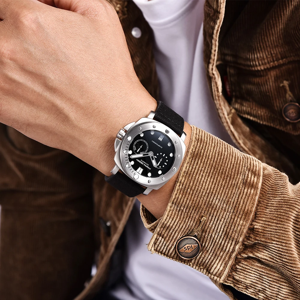 PAGANI DESIGN Men's Watches New Diver Automatic Mechanical Watch Sapphire Stainless Steel Sport 20 Bar Clock Relogios Masculino