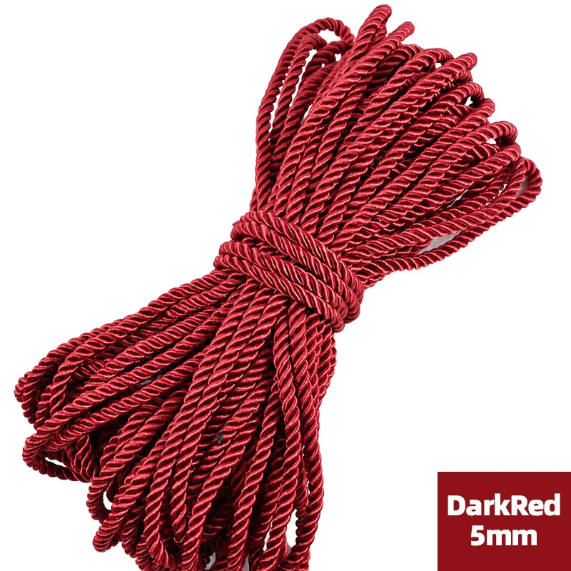 Colorful Nylon Braided Rope for DIY Sewing and Decor Projects