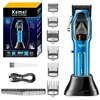 Kemei KM-1763 Professional Hair Clipper Adjustable Hair Trimmer For Men Barber Shop Electric Beard Haircut Machine Rechargeable 1