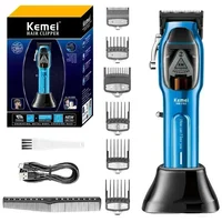 Kemei KM-1763 Professional Hair Clipper Adjustable Hair Trimmer For Men Barber Shop Electric Beard Haircut Machine Rechargeable 1