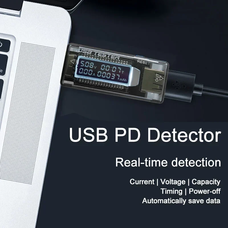 Multi-Functional LCD Digital Power and Charging Monitor