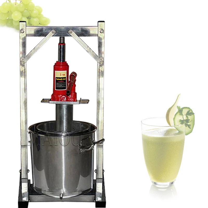 

Ручная гидравлическая выжималка для фруктов, Соковыжималка из нержавеющей стали для свежего меда, винограда, черники, прижимная соковыжималка