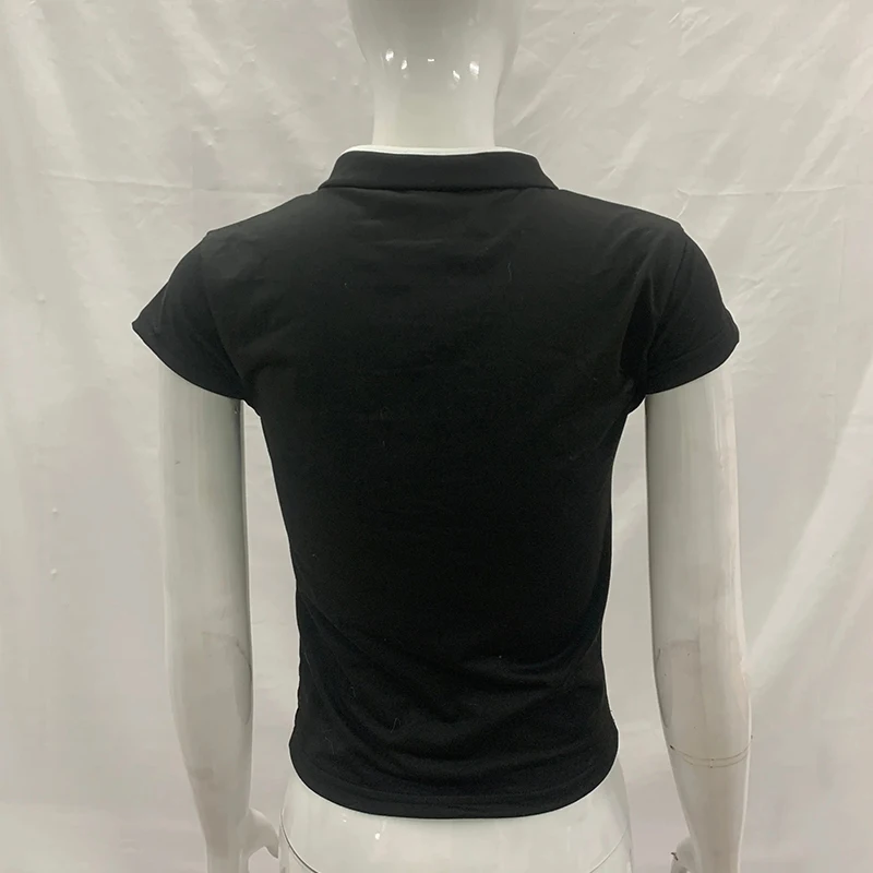 Women's Beige Chinese Style Cheongsam Blouse Vintage Mandarin Collar Short Sleeve Crop Top with Frog Button Keyhole Asymmetrical