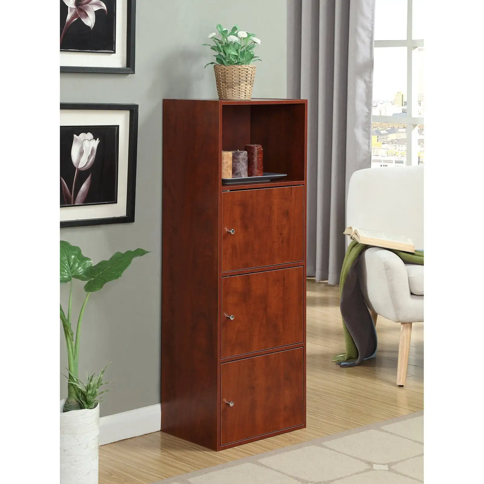

Xtra Storage 2 Door Cabinet, Cherry