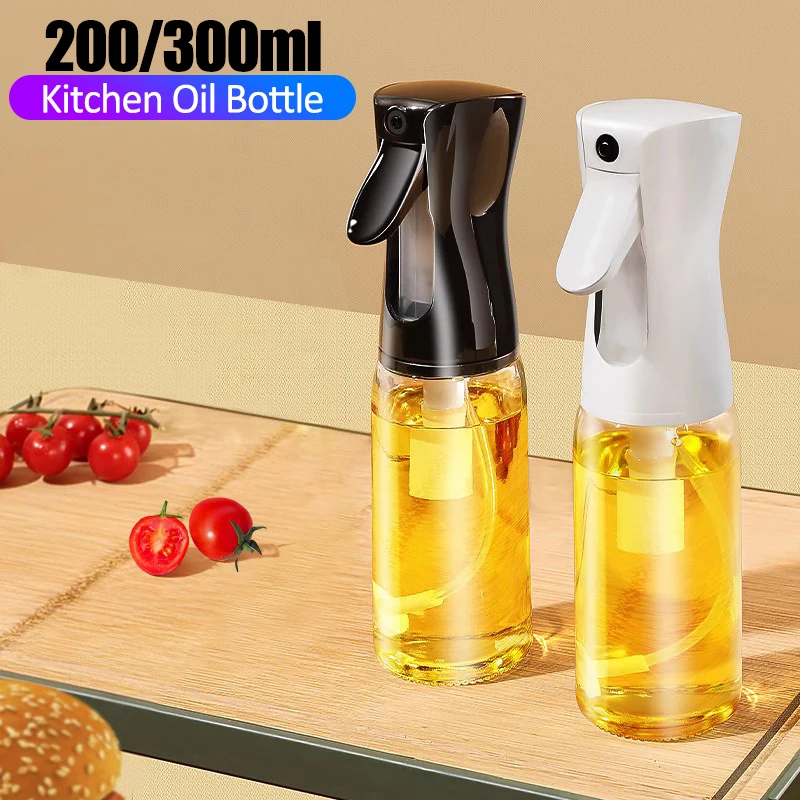 Kitchen Oil Spray Bottle 200ml 300ml BBQ Cooking Oil Spray Kitchen Baking Oil Spray Empty Bottle