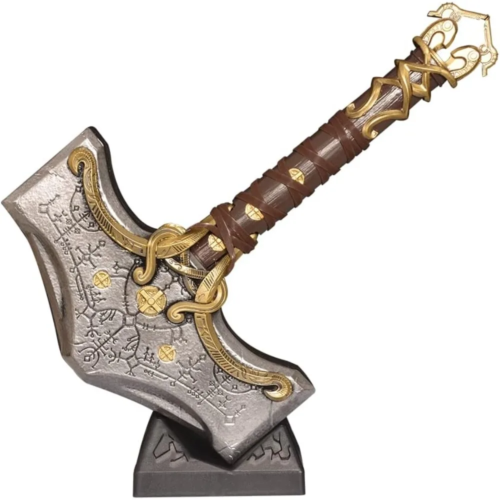 

17" Decoratiove Weapon Hammer with Lightable Base for Anime Cosplay, Costume Performance Props,Home Decoration