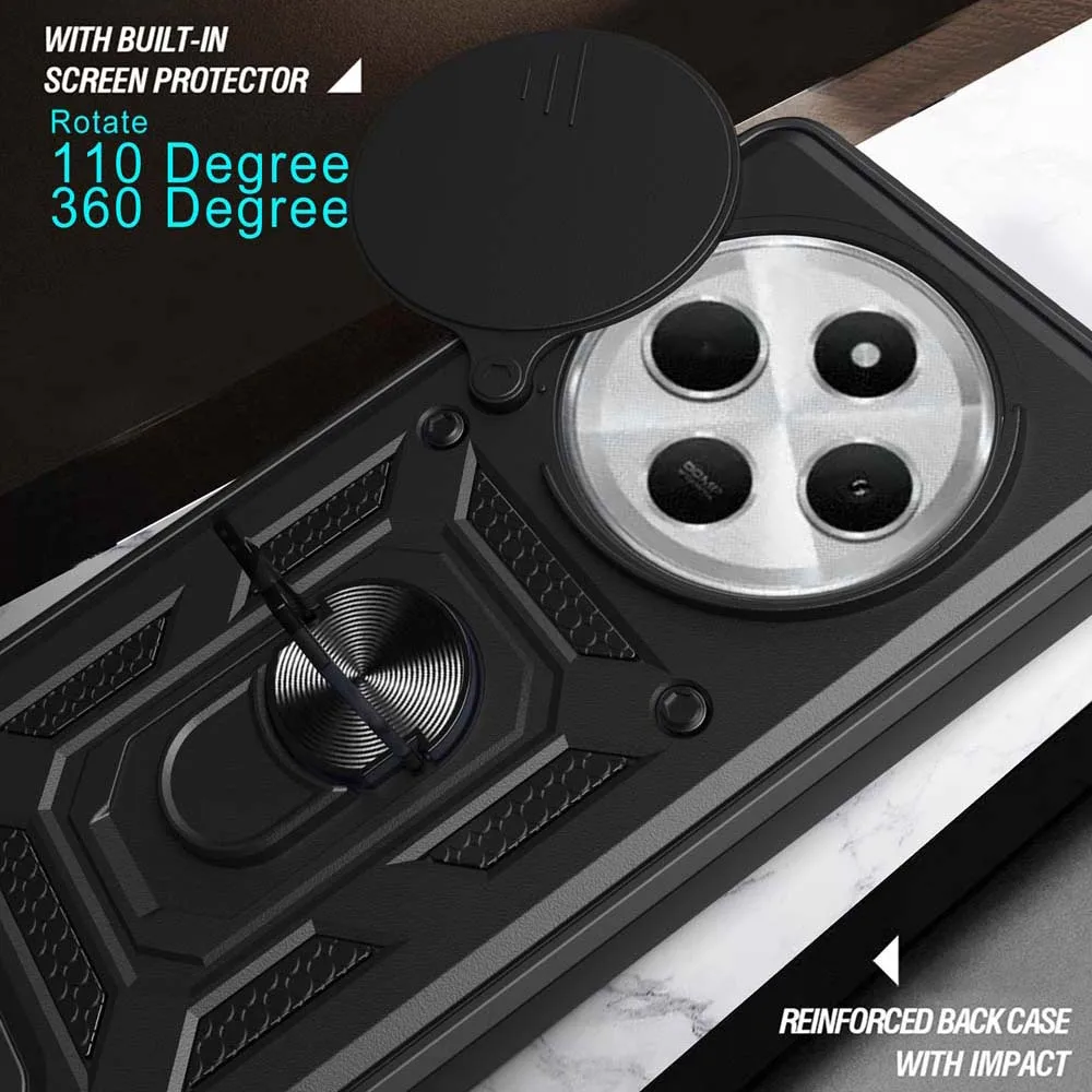 Shockproof Armor Case with Car Holder and Camera Lens Protection