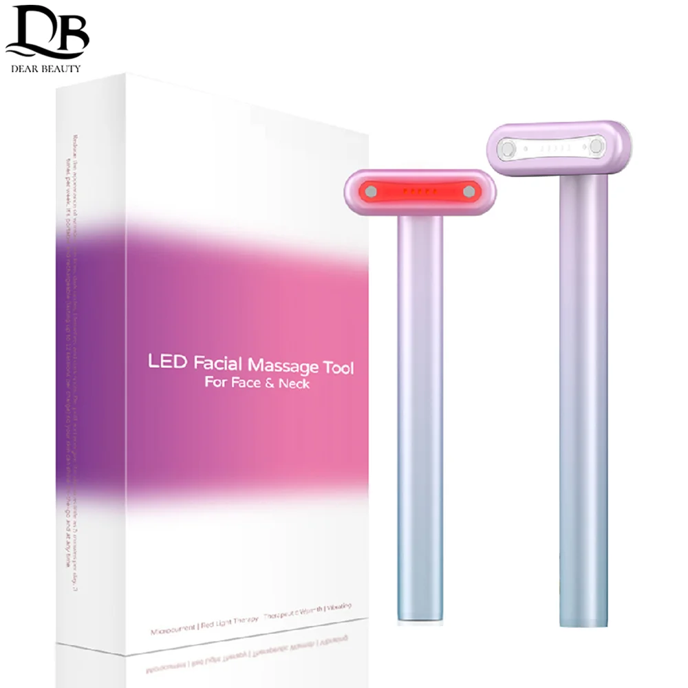 Ems Microcurrent Eye Beauty Massager Red Light Therapy Neck Face