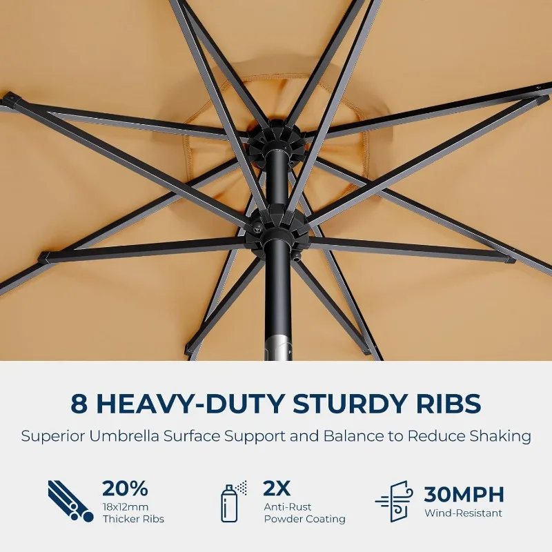 9ft Outdoor Patio Umbrella 4